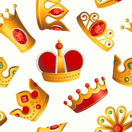 Crowns Pattern  Illustration