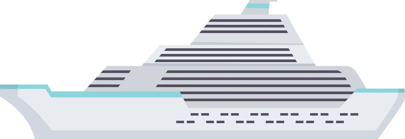 Barco de crucero  Ilustración