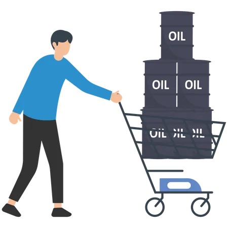 Crude oil investment  Illustration
