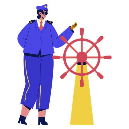 Cruise Captain  Illustration