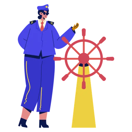 Cruise Captain  Illustration