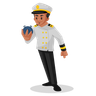 illustrations of cruise captain