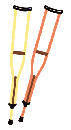 Crutches  Illustration