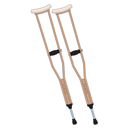 Crutches  Illustration