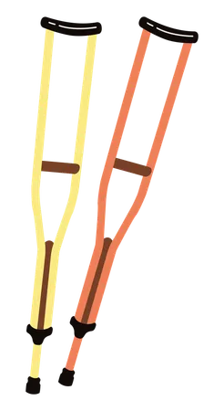 Crutches  Illustration