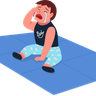 illustration crying child