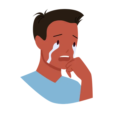 Crying Boy  Illustration