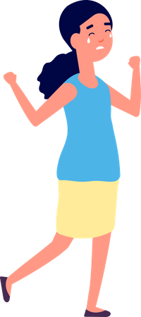 Crying Girl  イラスト
