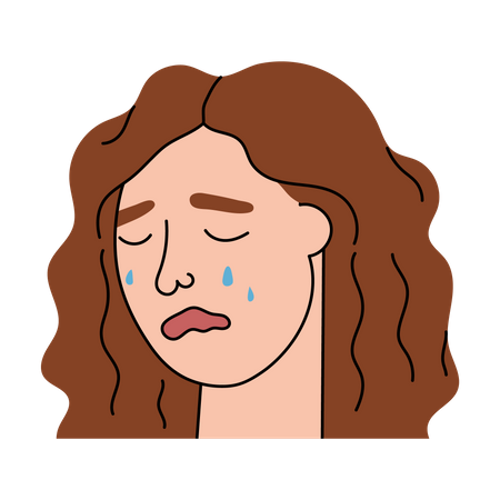 Crying Woman  Illustration