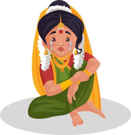 Crying Yashoda  イラスト