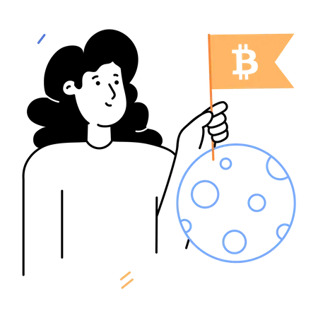 Crypto Achievement  Illustration