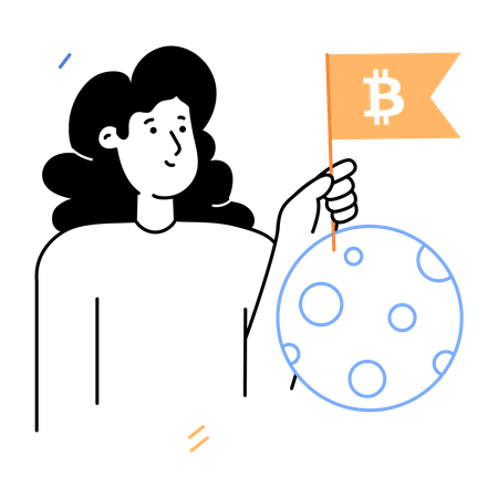 Crypto Achievement  Illustration