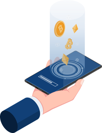 Crypto App  Illustration