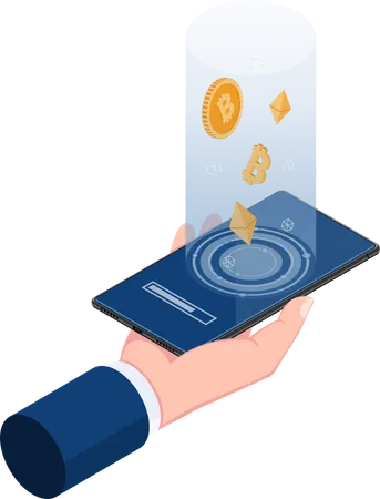 Crypto App  Illustration