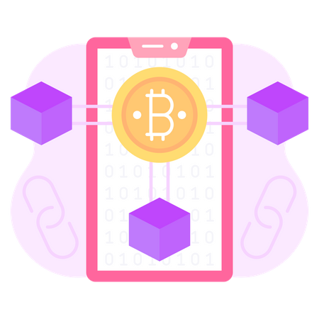 Crypto Blockchain Illustration