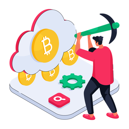 Crypto Cloud  Illustration