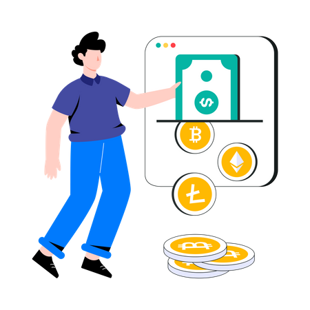 Crypto Conversion  Illustration