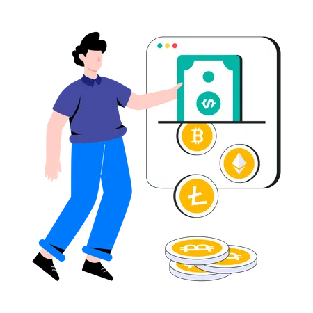 Crypto Conversion  Illustration