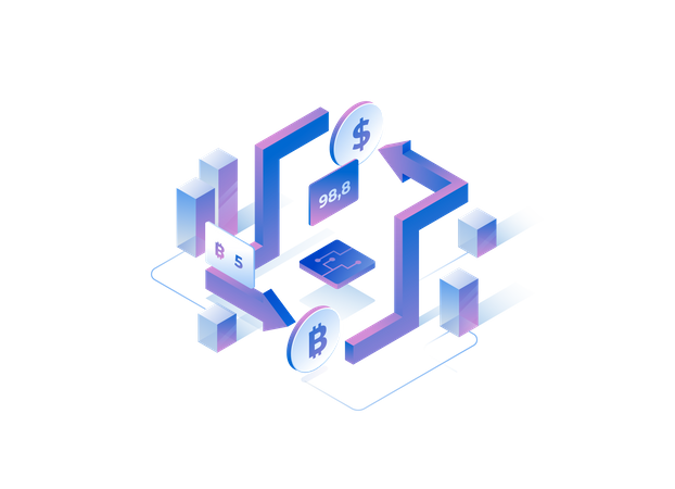 Crypto Conversion  Illustration