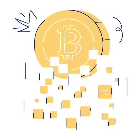 Heres A Doodle Mini Illustration Of Cryptocurrency Crash Illustration