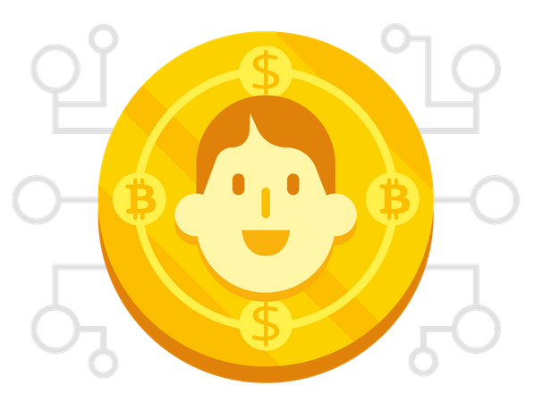 Crypto currency coin Illustration