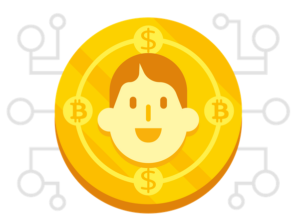 Crypto currency coin  Illustration