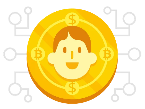 Crypto currency coin  Illustration