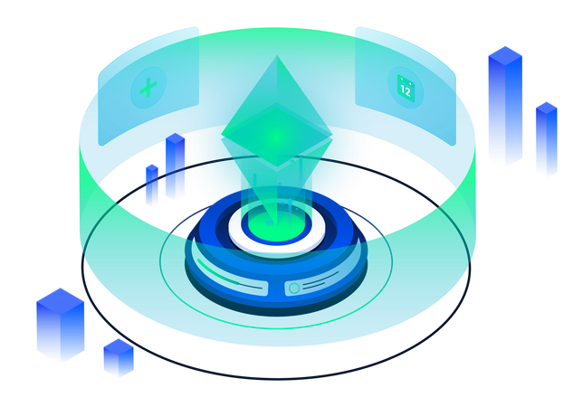 Crypto currency machine  Illustration