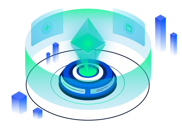 Crypto currency machine  Illustration