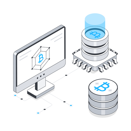 暗号通貨技術  イラスト