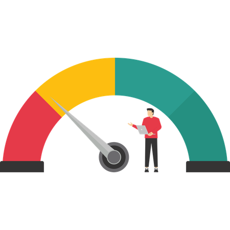Crypto currency trading indicator  Illustration
