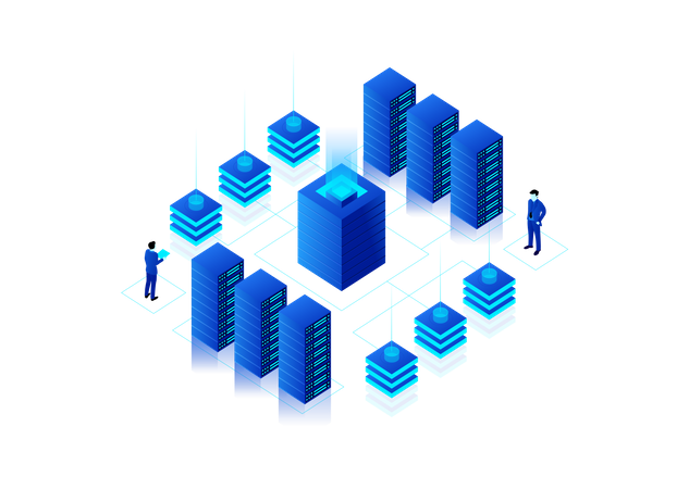 Crypto Data storage  Illustration