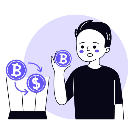 Crypto Exchange  Illustration