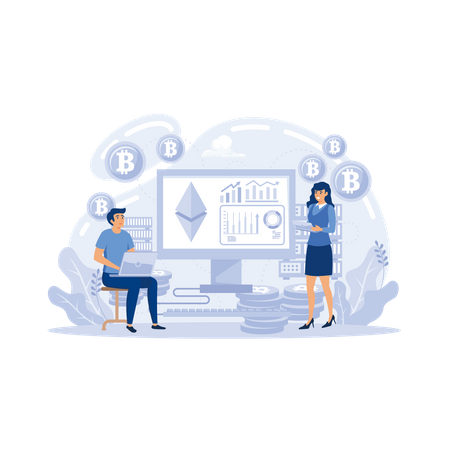 Crypto exchange  일러스트레이션