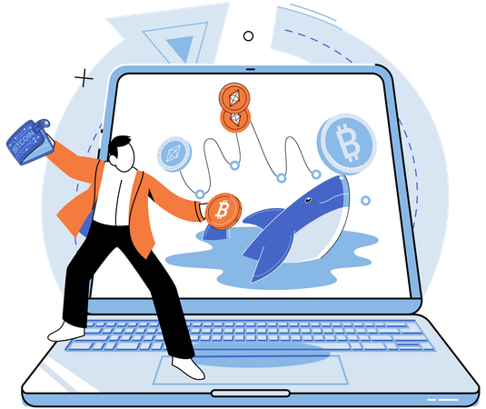 Crypto exchanges decentralised finance online money exchange dollar and bitcoin coins mobile banking  Illustration