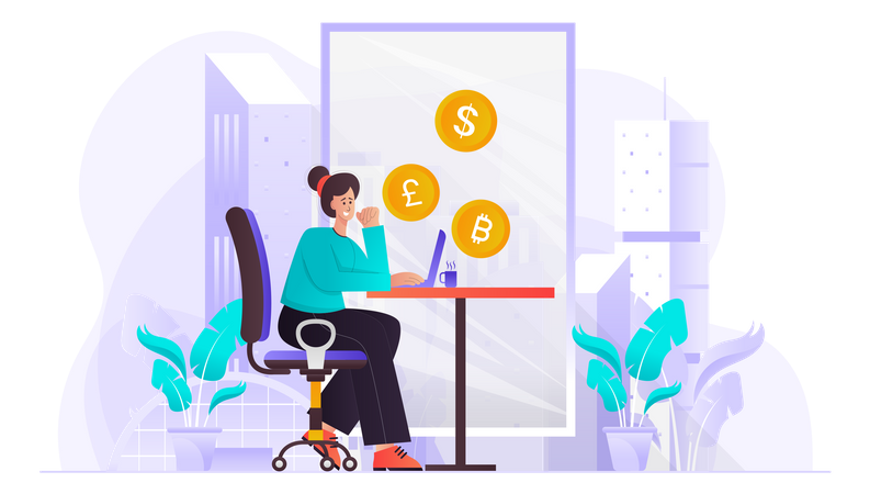 Investissement cryptographique  Illustration