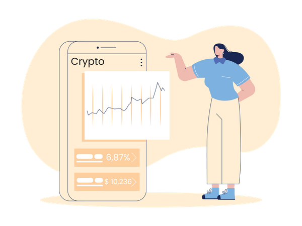 Crypto investment analysis  Illustration