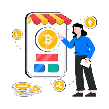 Marché de la cryptographie  Illustration