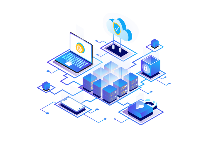 Extraction de crypto  Illustration