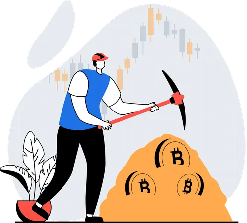 Crypto miner  Illustration