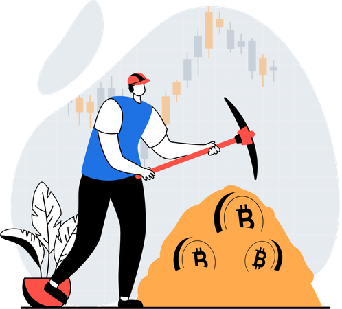 Crypto miner  Illustration