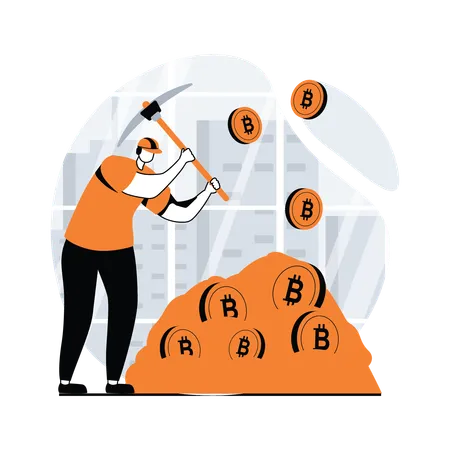 Crypto miner  Illustration