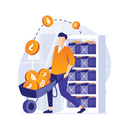 Crypto Mining  Illustration