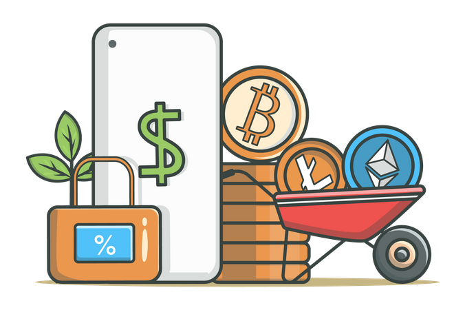 Crypto mining  Illustration