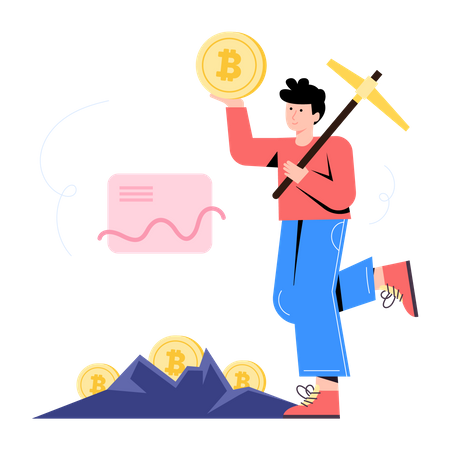 Crypto Mining  Illustration