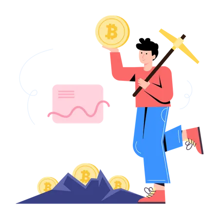 Crypto Mining  Illustration