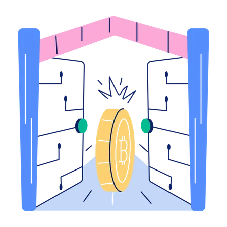 Monde de la cryptographie  Illustration