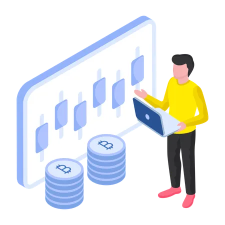 Analyse Bitcoin des crypto-monnaies  Illustration