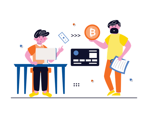 Investisseurs en crypto-monnaie  Illustration