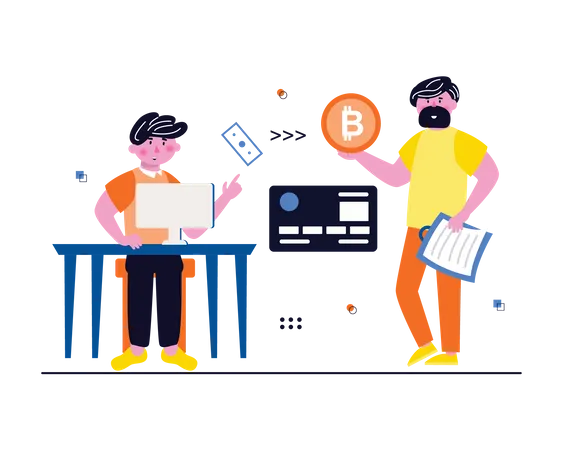 Investisseurs en crypto-monnaie  Illustration